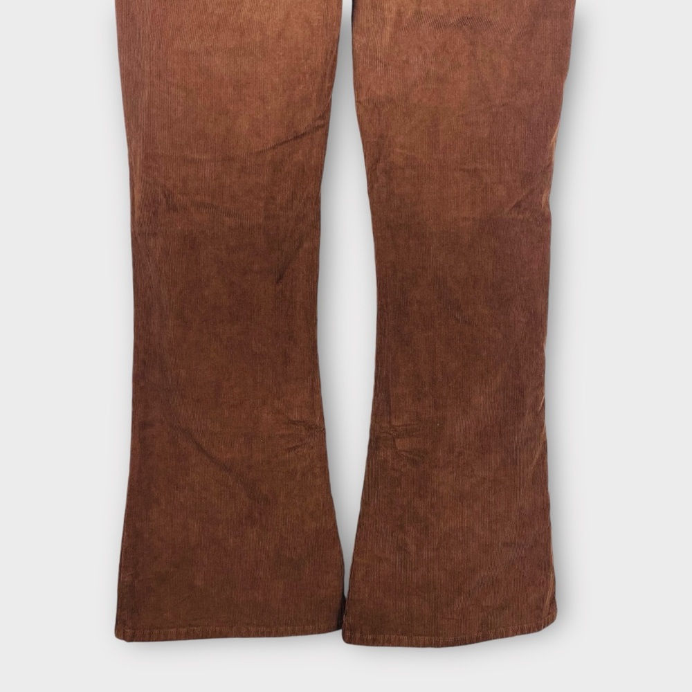 NEW AE Corduroy Super High-Waisted Flare Pant Brown Corduroy size 10 - Picture 7 of 14